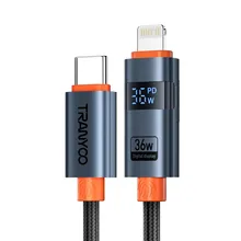 کابل شارژ آیفون USB به لایتینگ TRANYOO CL-6 36W